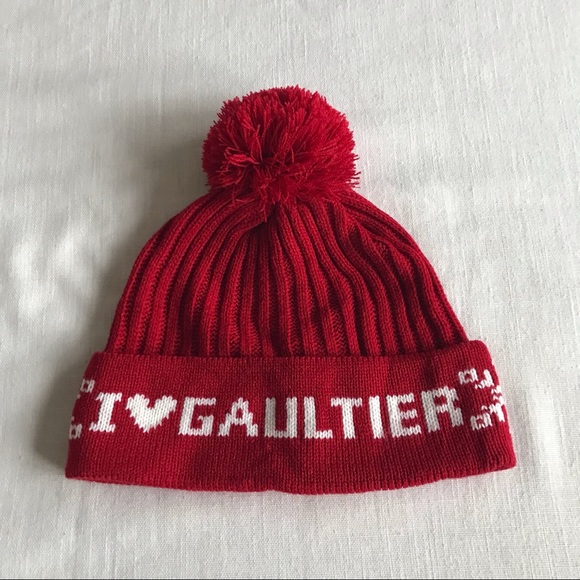 •❤️SOLD❤️ JEAN PAUL I❤️GAULTIER ICON BEANIE HAT RARE VINTAGE - Picture 3 of 9